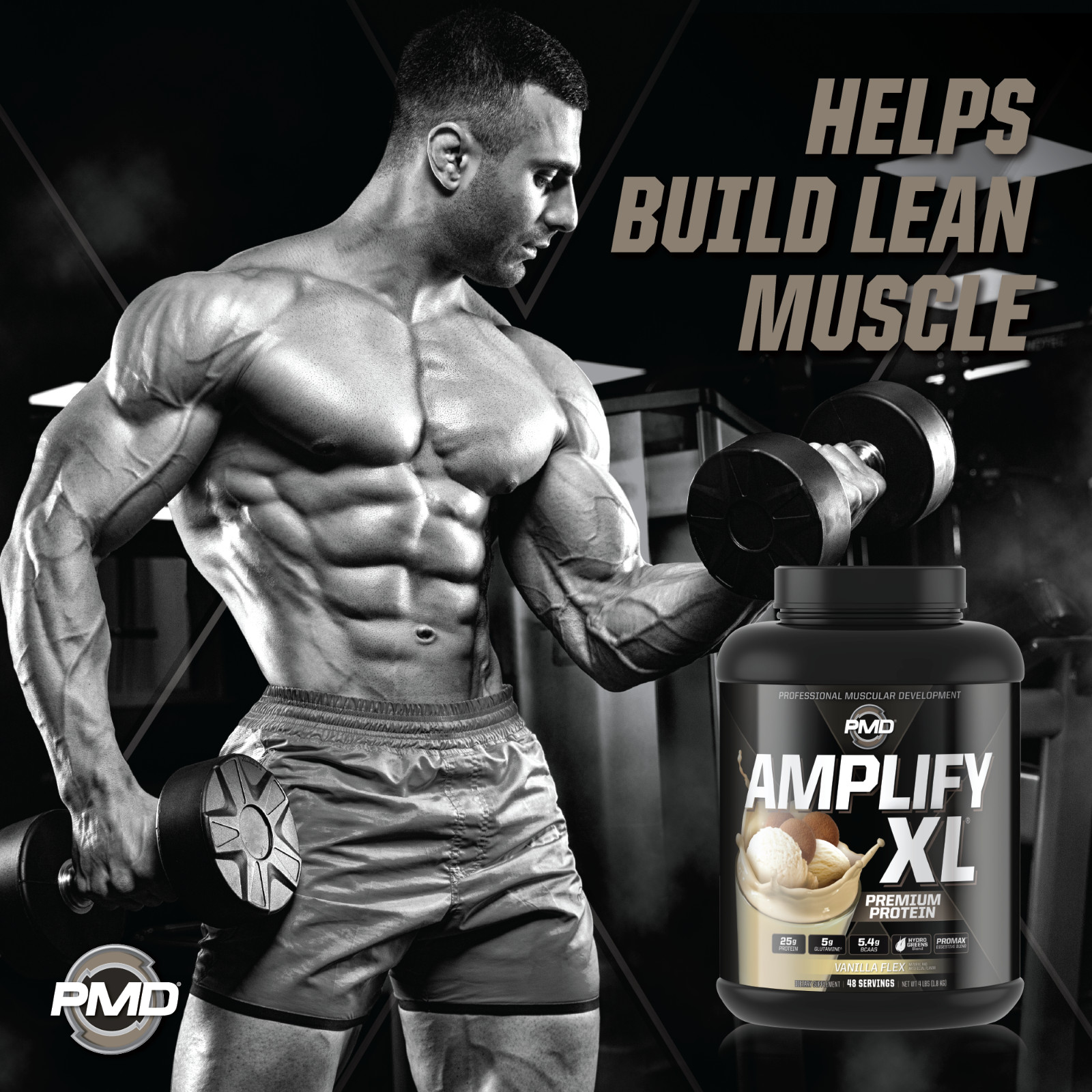 AMPLIFY XL – Protein Matrix – Strength & Recovery – Vanilla Flex (48 Servings)