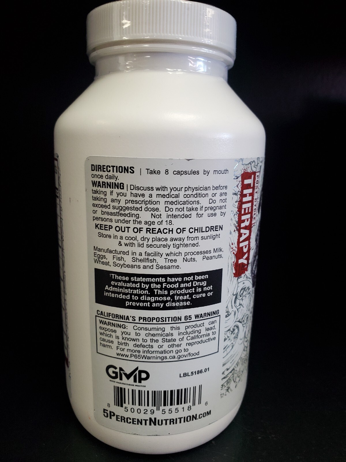 5% Nutrition POST GEAR Post Cycle Therapy 240 caps