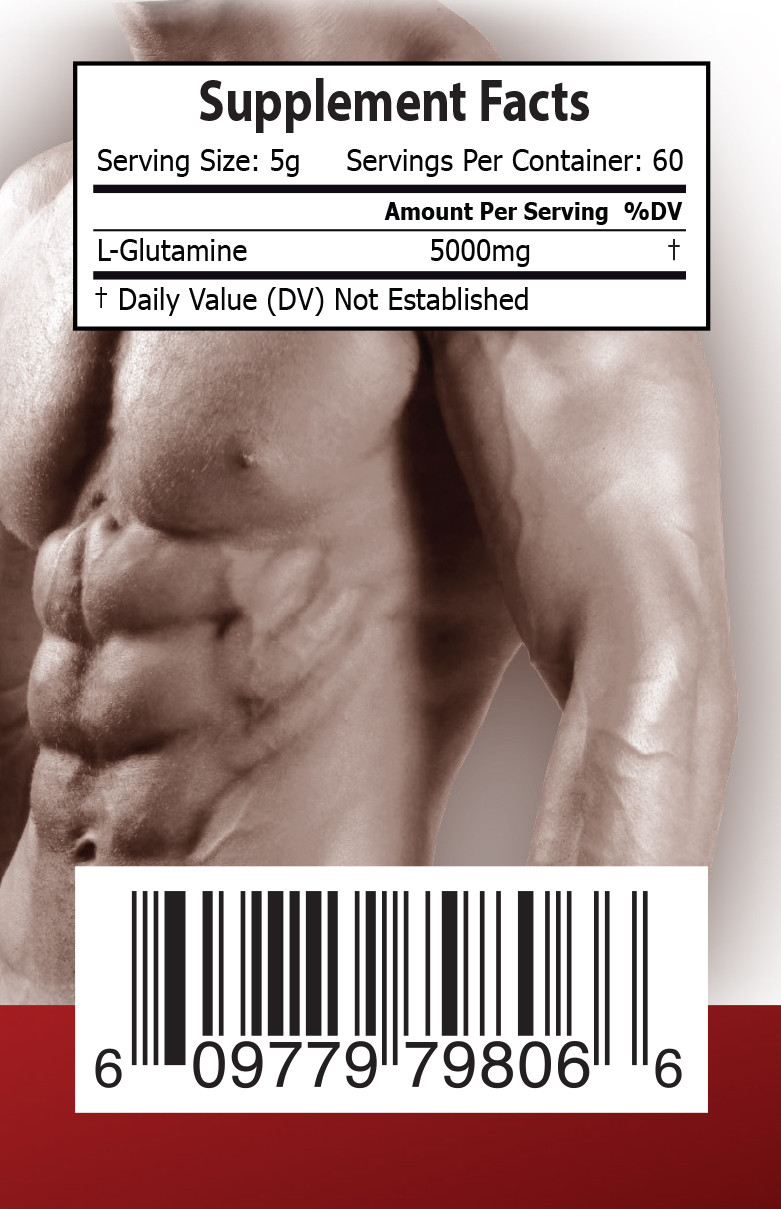 Liquid Amino Acids – Pure Glutamine Powder 5000mg – Boost Healthy Metabolism 3B