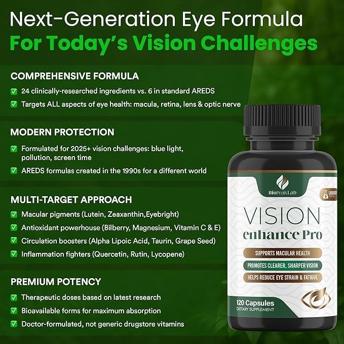Vision Enhance Pro – Eye Wellness Supplement with Lutein, Zeaxanthin & Botanical