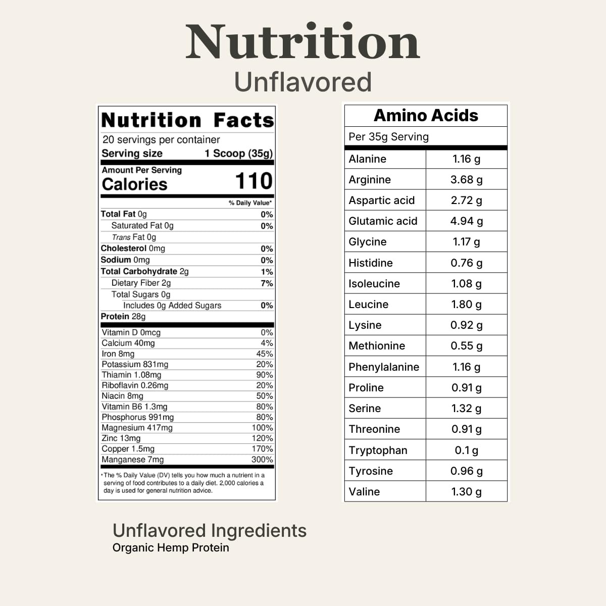 Cantein Organic Hemp Protein Powder, Vegan Plant 1.56 Pound (Pack of 1)