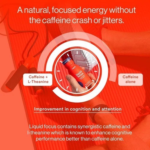 More Labs Liquid Focus, Nootropic Smart Drink with 3.4 Fl Oz (Pack of 12)