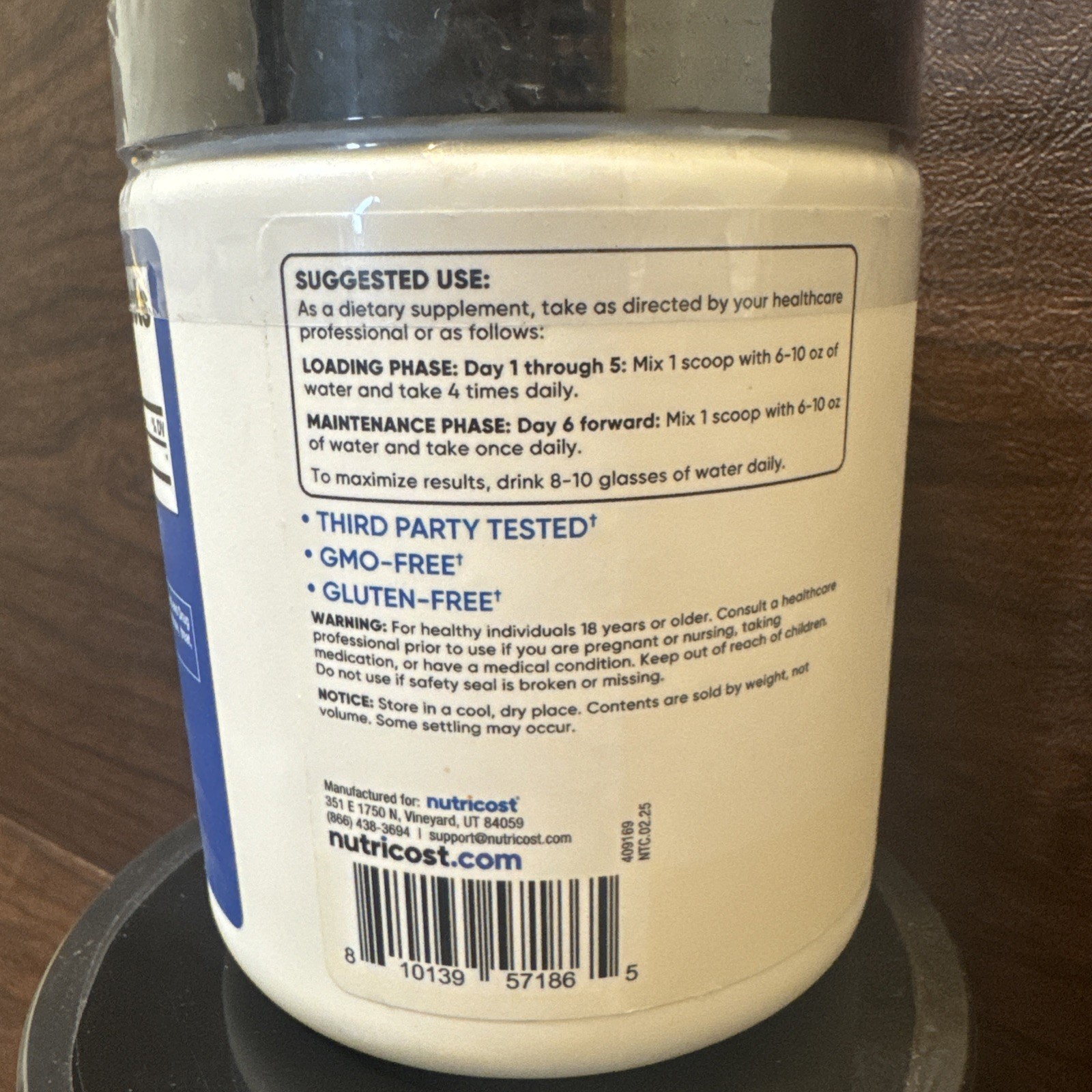Nutricost Creatine Monohydrate Micronized Powder 300G, 60 Servings, 10.7Oz