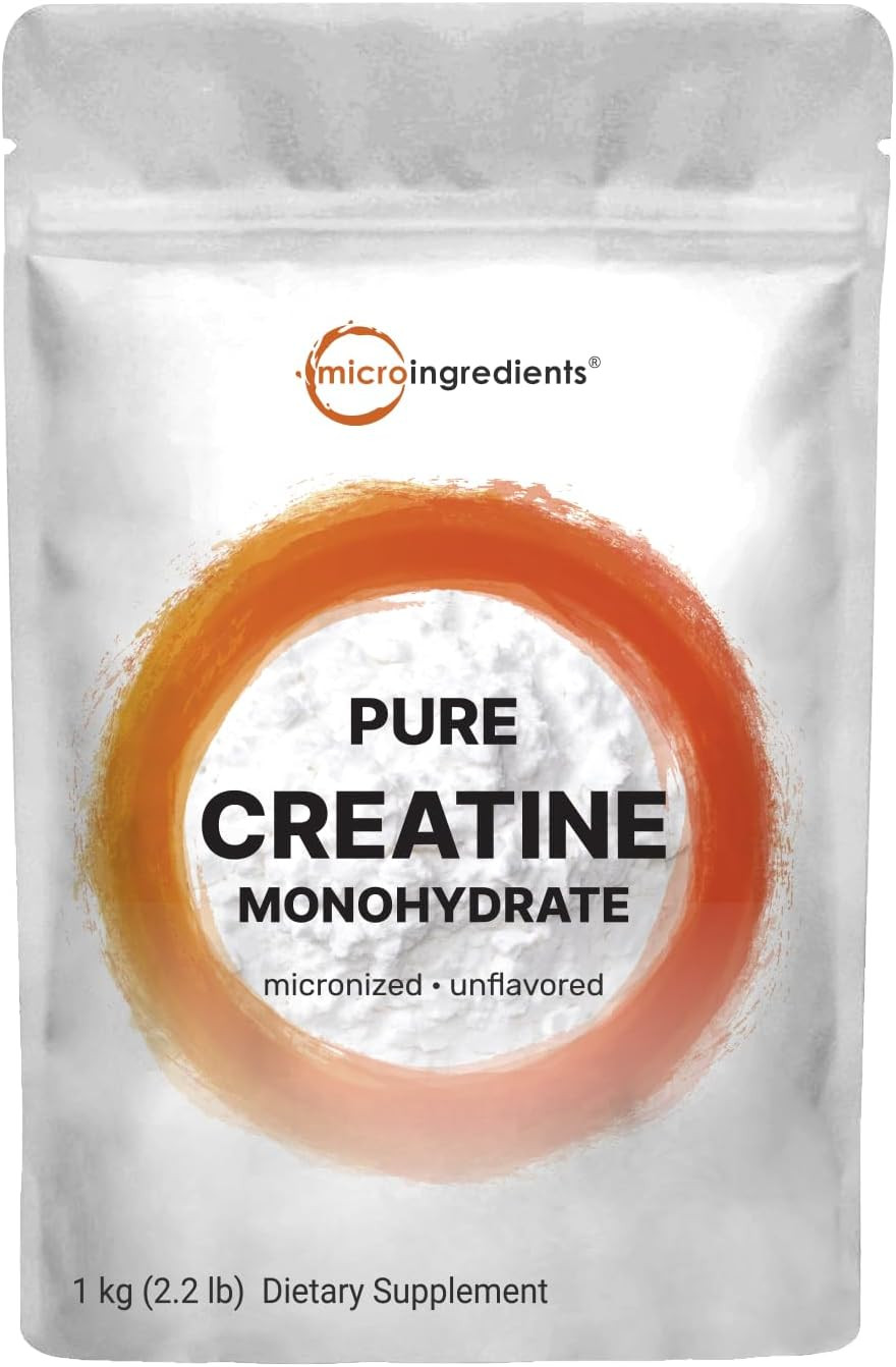 Creatina monohidratada monohidrato en polvo 2.2 Lbs disolución fácil 100% pura