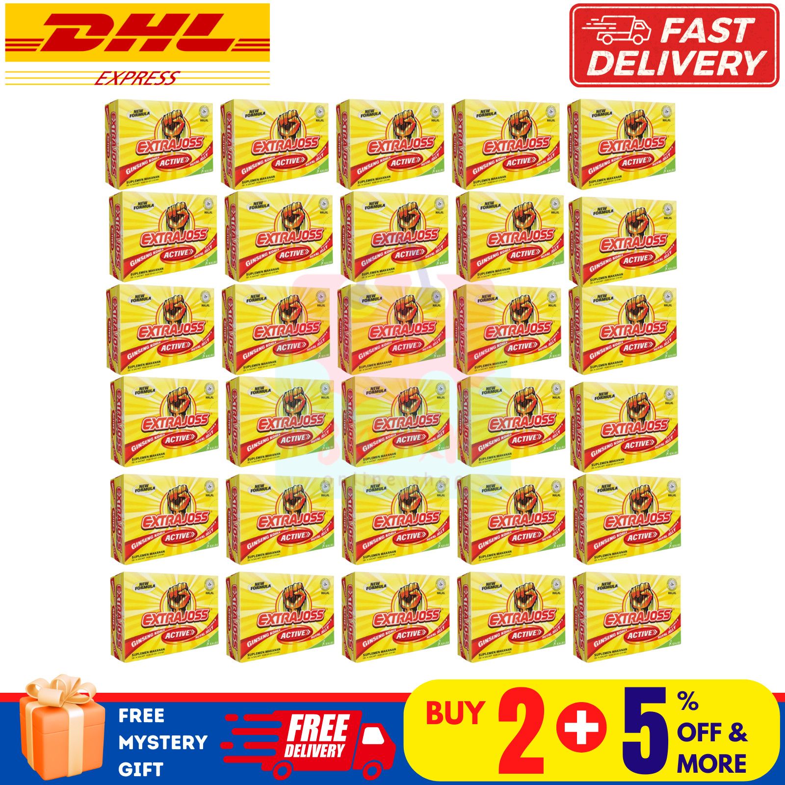 EXTRA JOSS Active Flavour 30 Box Energy Drink Powder Boost Stamina