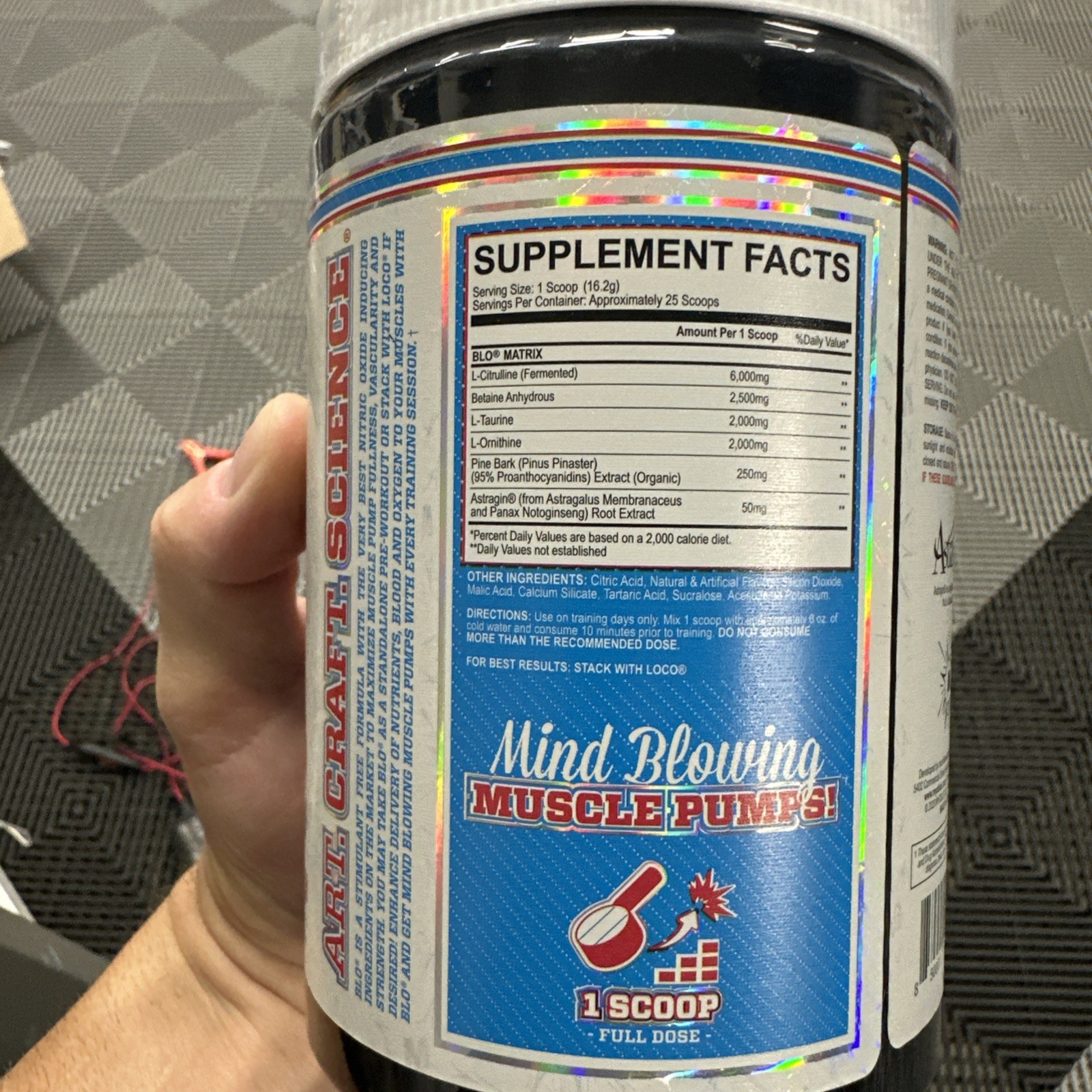 MyoBlox BLO Stim Free Preworkout original formula!