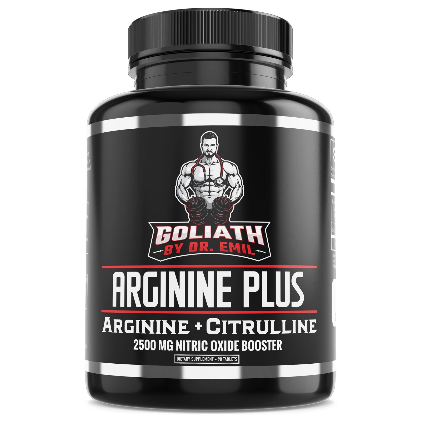 High Dose L-Arginine & L-Citrulline Malate 2500mg – Nitric Oxide Booster for End
