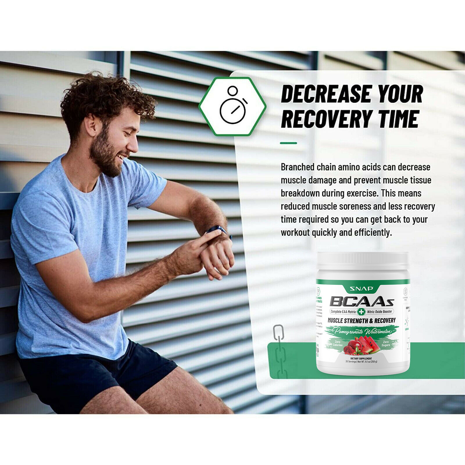 Pomegranate Watermelon BCAA Powder, Muscle Growth & Recovery – Amino Acids