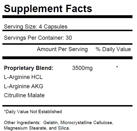1 pc Nitric Oxide Complex 3500mg L-Arginine AAKG Muscle Pump Growth Pills