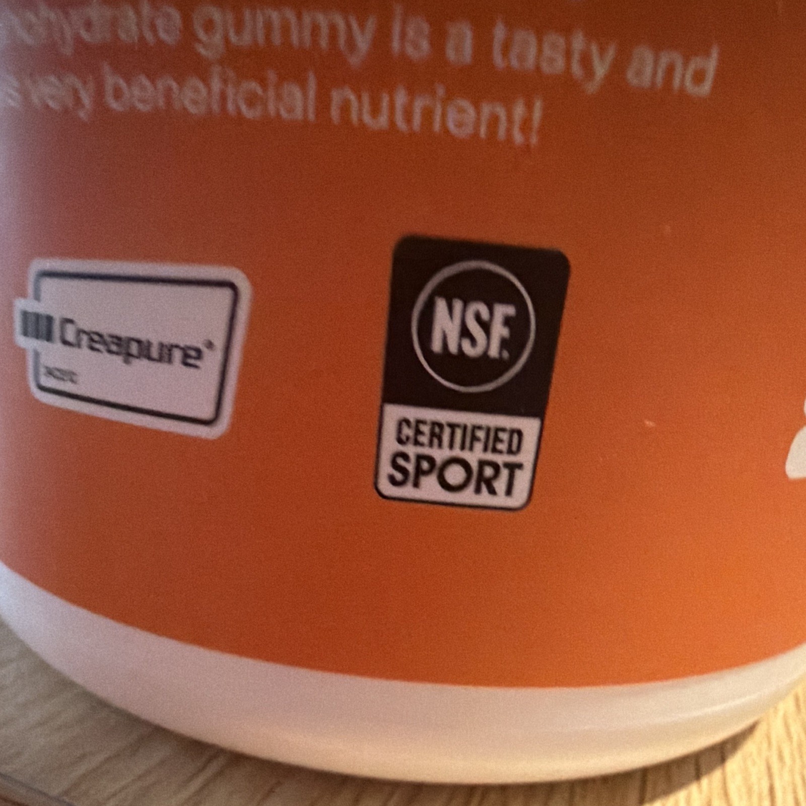 Create Creatine Monohydrate Gummies Orange 45 Ct Gluten-Free NSF Sport