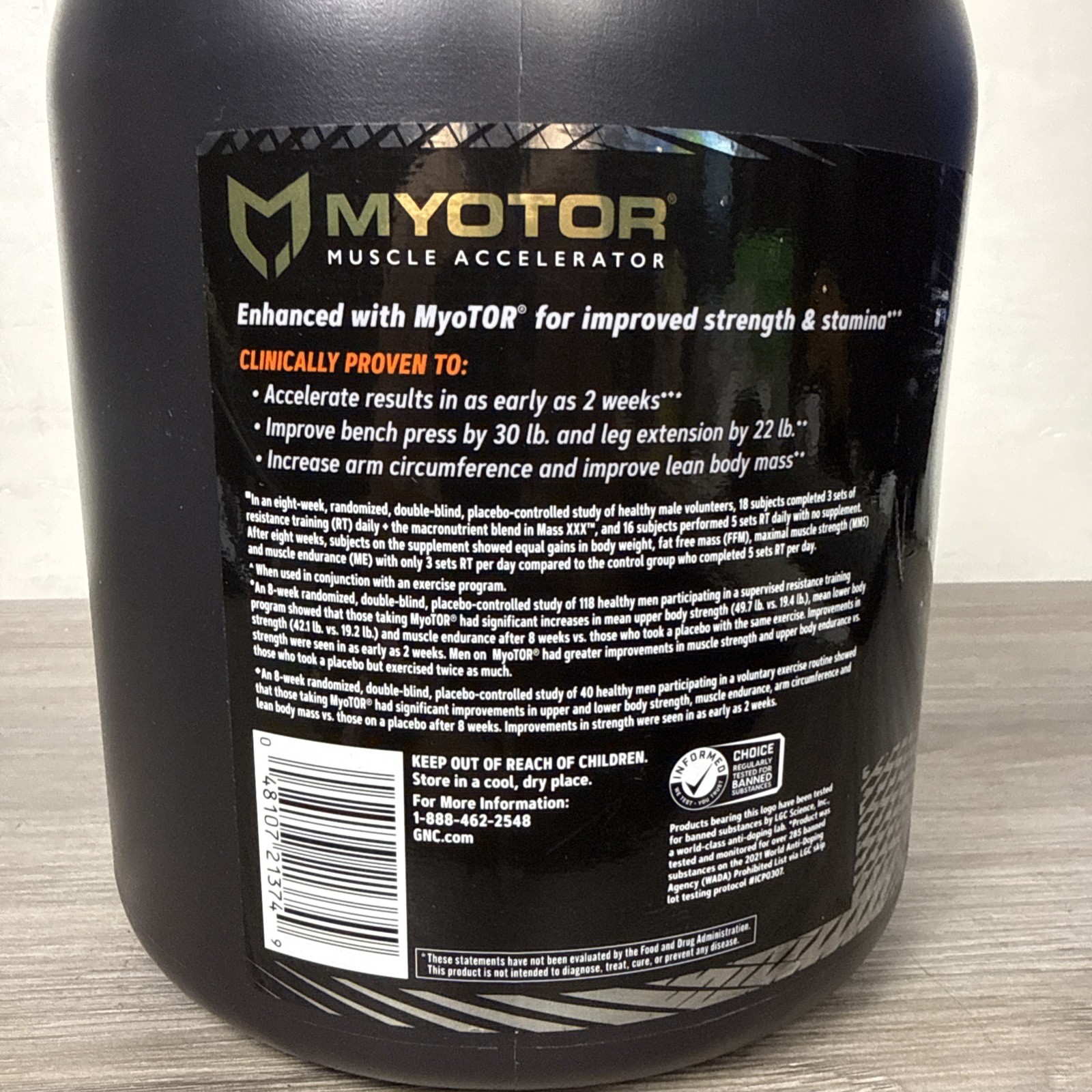 GNC Amp MASS XXX Anabolic Mass Gainer 6.1 lb Cookies & Cream, exp 08/2027