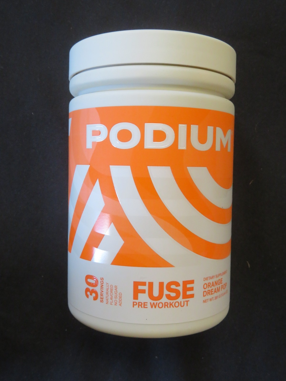 Podium Fuse Pre Workout Dietary Supplement Orange Dream Pop 13.44 Oz 30 Servings