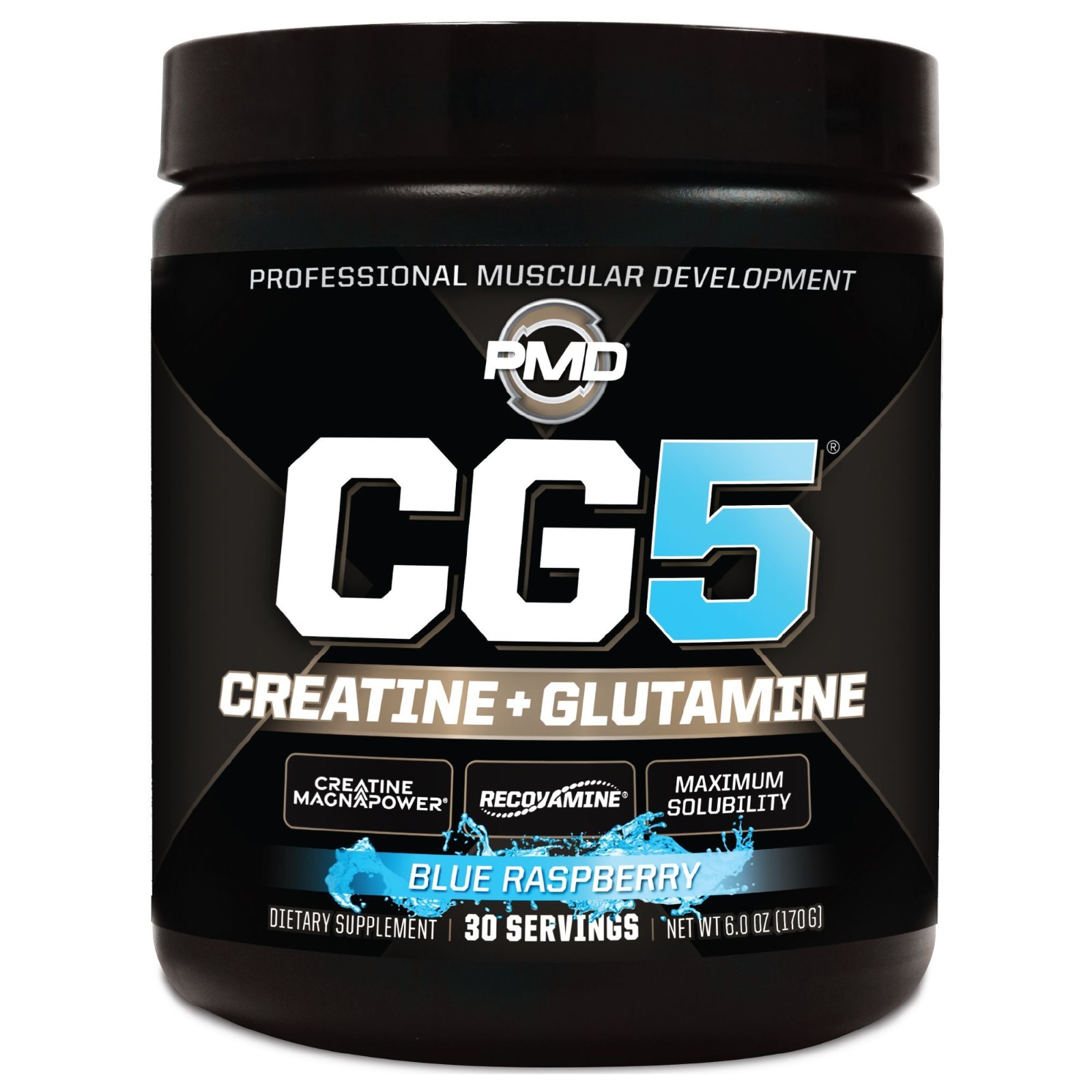 CG5-Creatine/Glutamine Powder-Strength, Power & Recovery-Blue Raspberry 30 serve