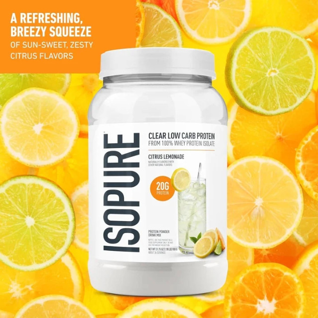 Isopure Infusions Whey Isolate, Citrus Lemonade, 36 Servings