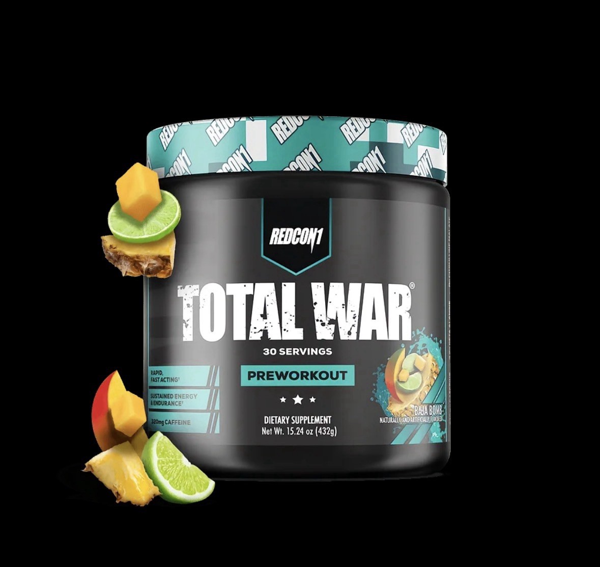 BAJA BOMB REDCON1 TOTAL WAR Strawberry Mango Pre Workout 30 Serv