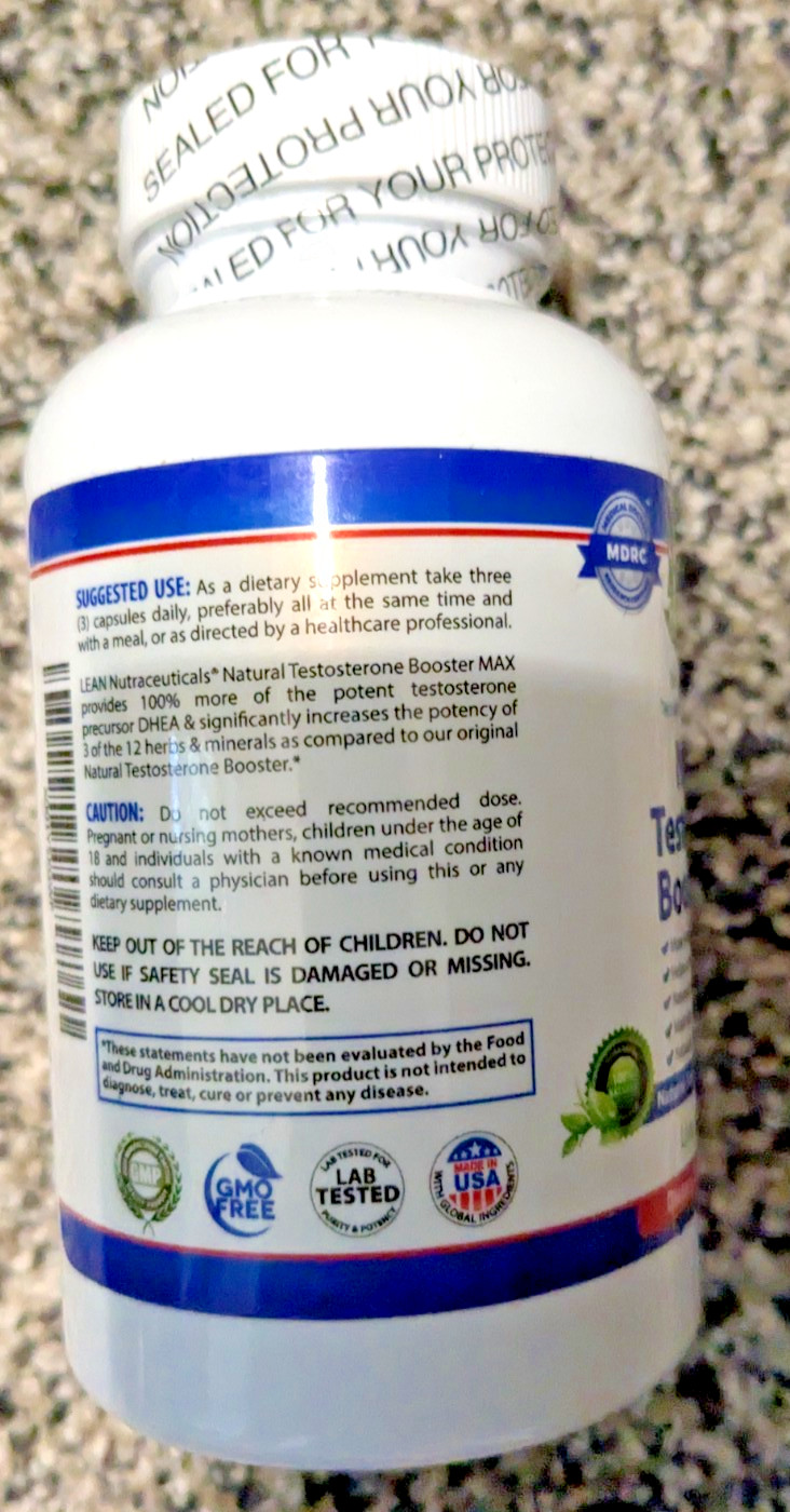 Testosterone Booster for Men Libido Muscle Growth Super Workout Energy Supplemen