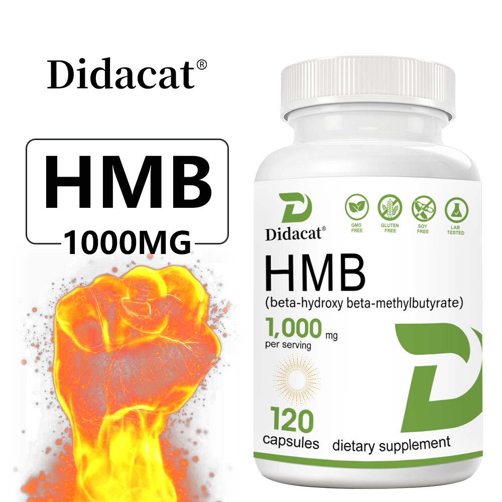 HMB Capsules 1000 Mg Improve Athletic Performance Improve Muscle 120 Pills
