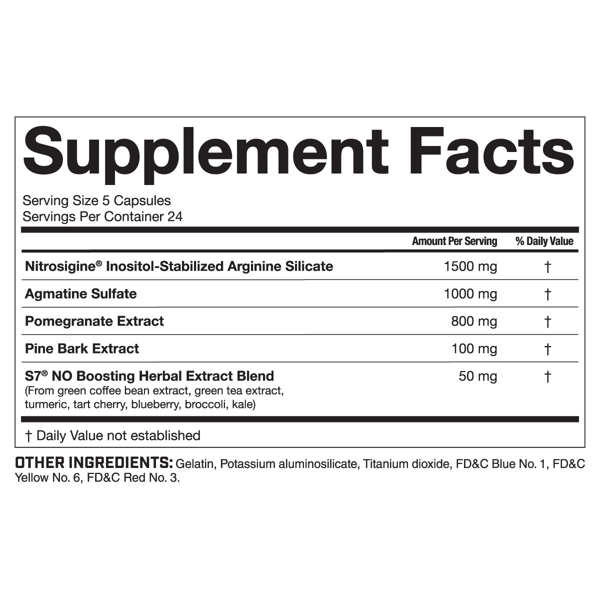 Magnum Nutraceuticals Volume Pre-Workout Non-Stimulant Arginine Norvaline