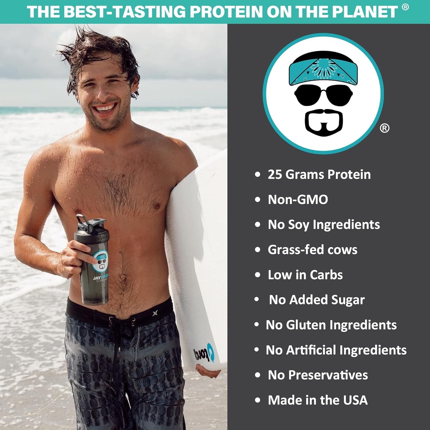 Jay Robb Whey Protein Isolate Vanilla 80 oz / 5 lb / 2268 g Each (Pack of 3)