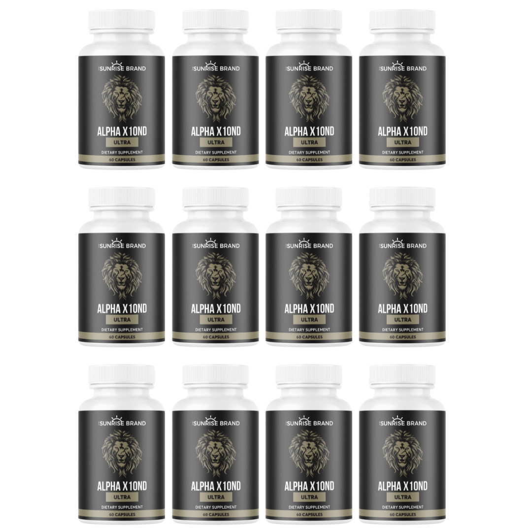 Alpha X10ND Ultra Pills – For Male Vitality 12 Bottles 720 Capsules
