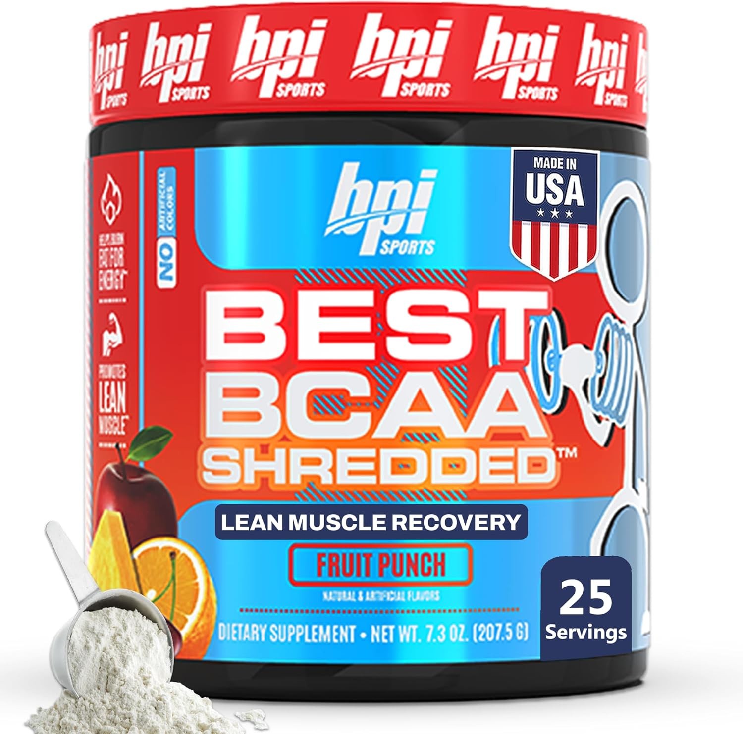BPI Sports Best BCAA Shredded – Caffeine Free Thermogenic Recovery Drink,…