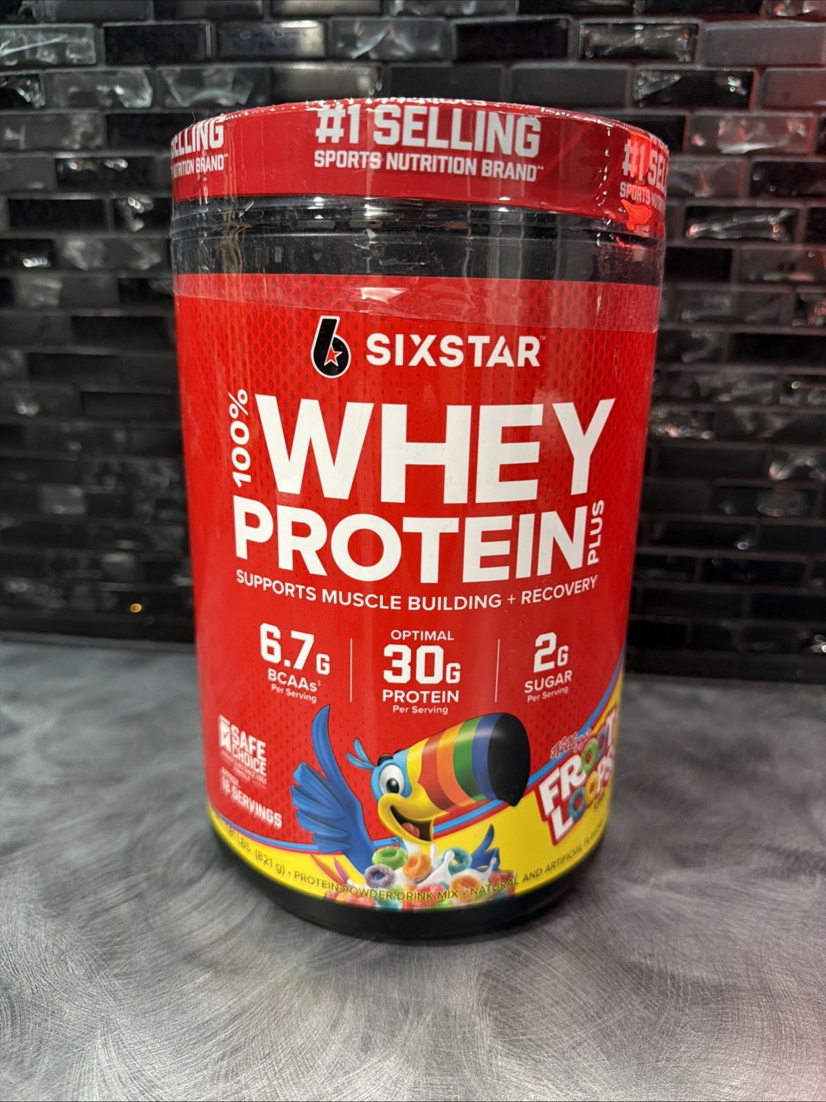 Six Star 100% Whey 30G Protein Plus Froot Loops Flavor 1.81 lbs Exp 6/16/2028
