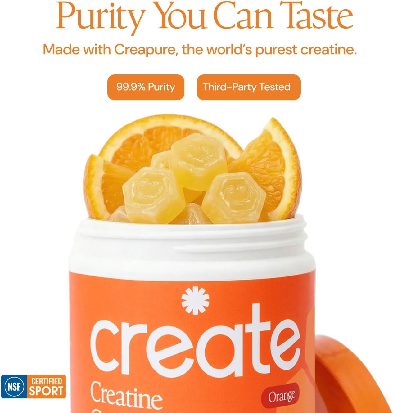 Non-Melting Creatine Gummies – 1.5g of Muscle Growth Power in Every Bite