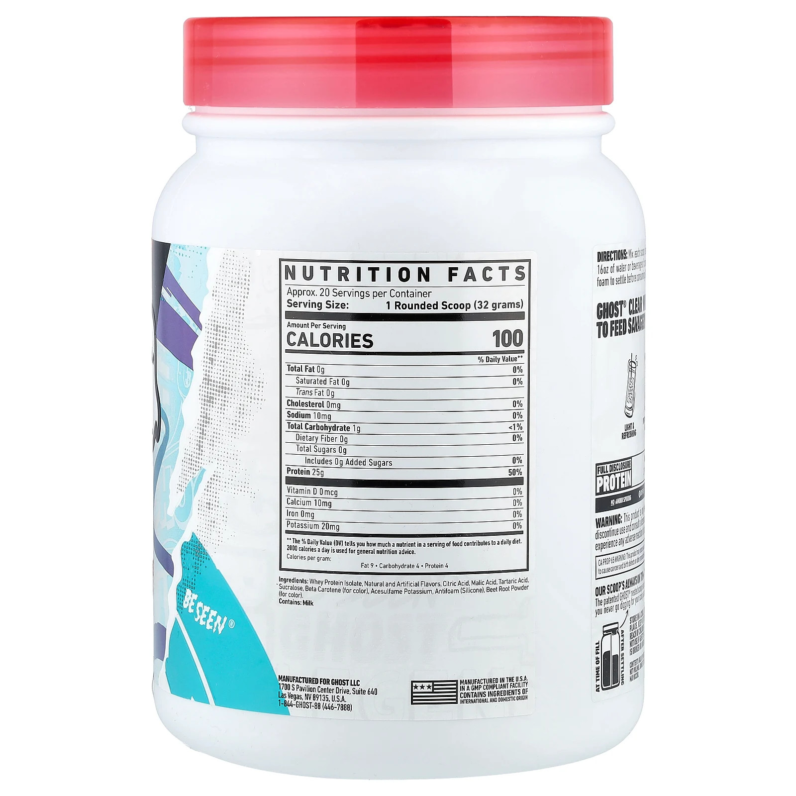 Whey, Clear Protein Isolate, Orange Cream, 1.4 lb (640 g)