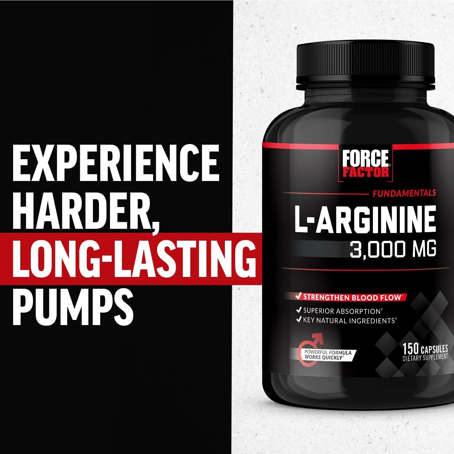 Oxido Nitrico y L-arginina Extra Fuerte Para Aumentar La Energia Muscular 150 Ct