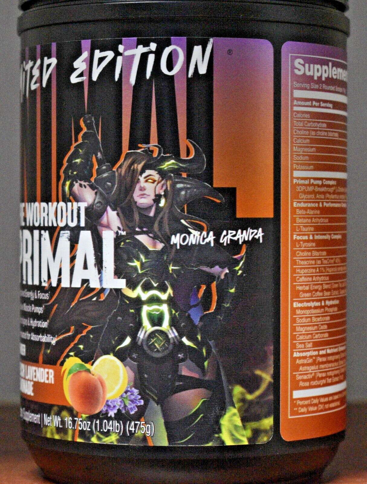 Animal Primal Pre-Workout Limited Edition Monica Granda Peach Lavender Lemonade