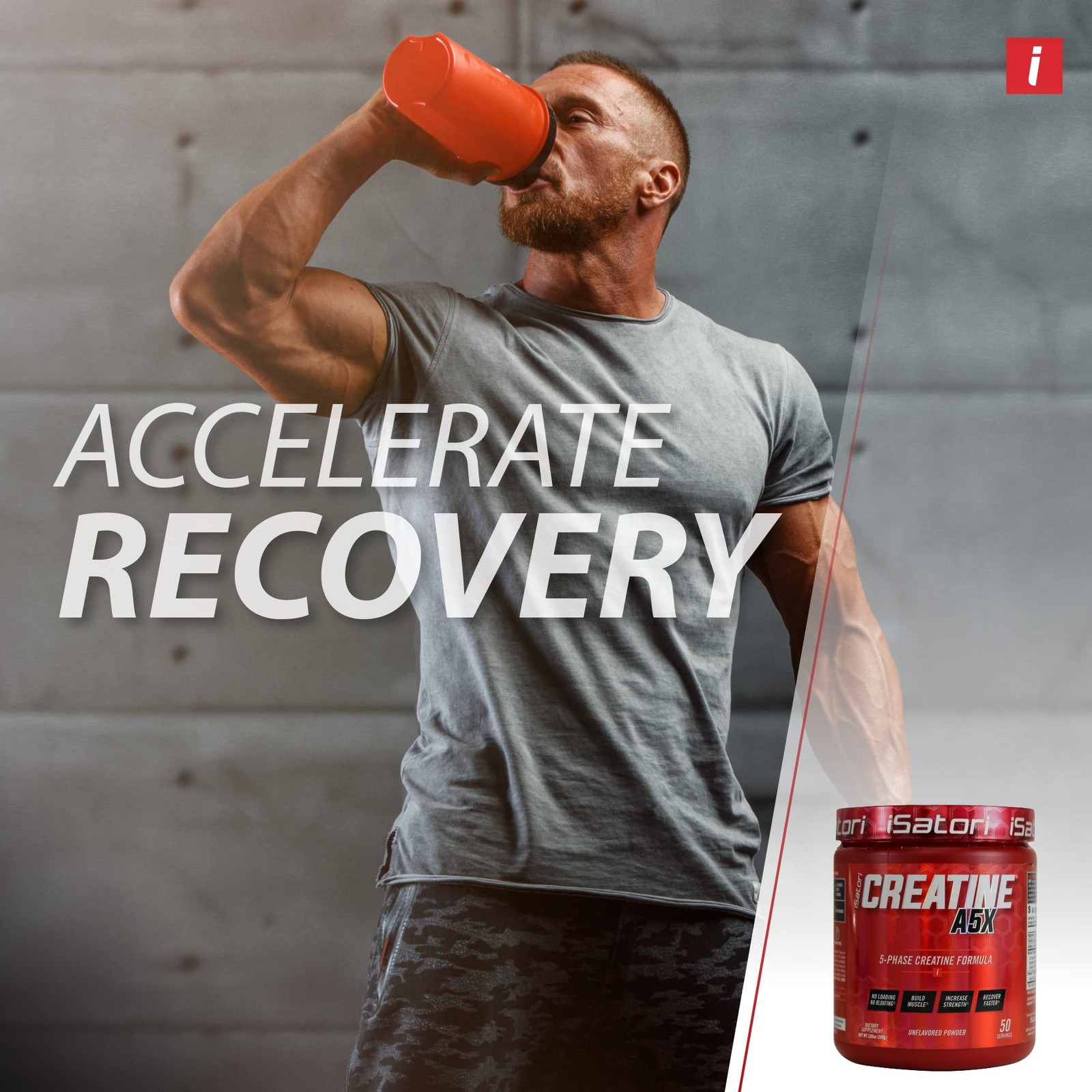 iSatori Creatine A5X with Creatine Monohydrate & Betaine Anhydrous for Muscle…
