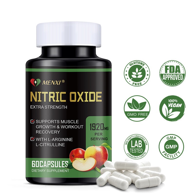 Nitric Oxide Booster w/ L-Arginine 1920mg Highest Potency Muscle Pump Supplement