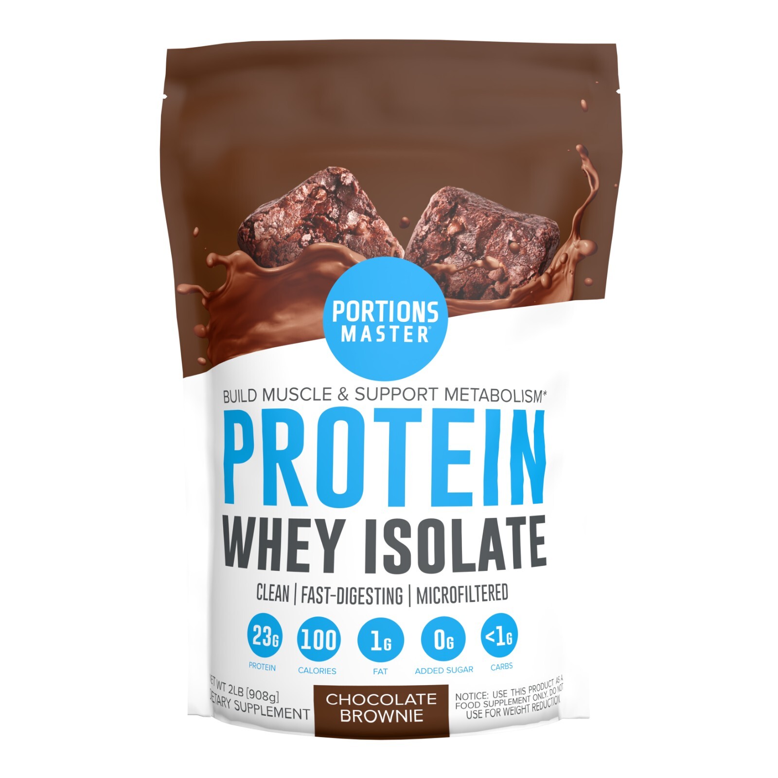 Portions Master | Cross-Flow Microfiltration Whey Isolate Protein