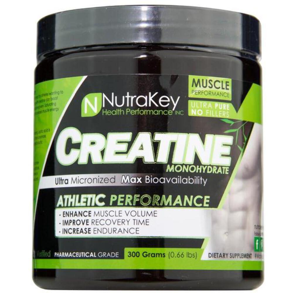 NutraKey Creatine Monohydrate Powder – Boost Energy, Strength & Recovery Support