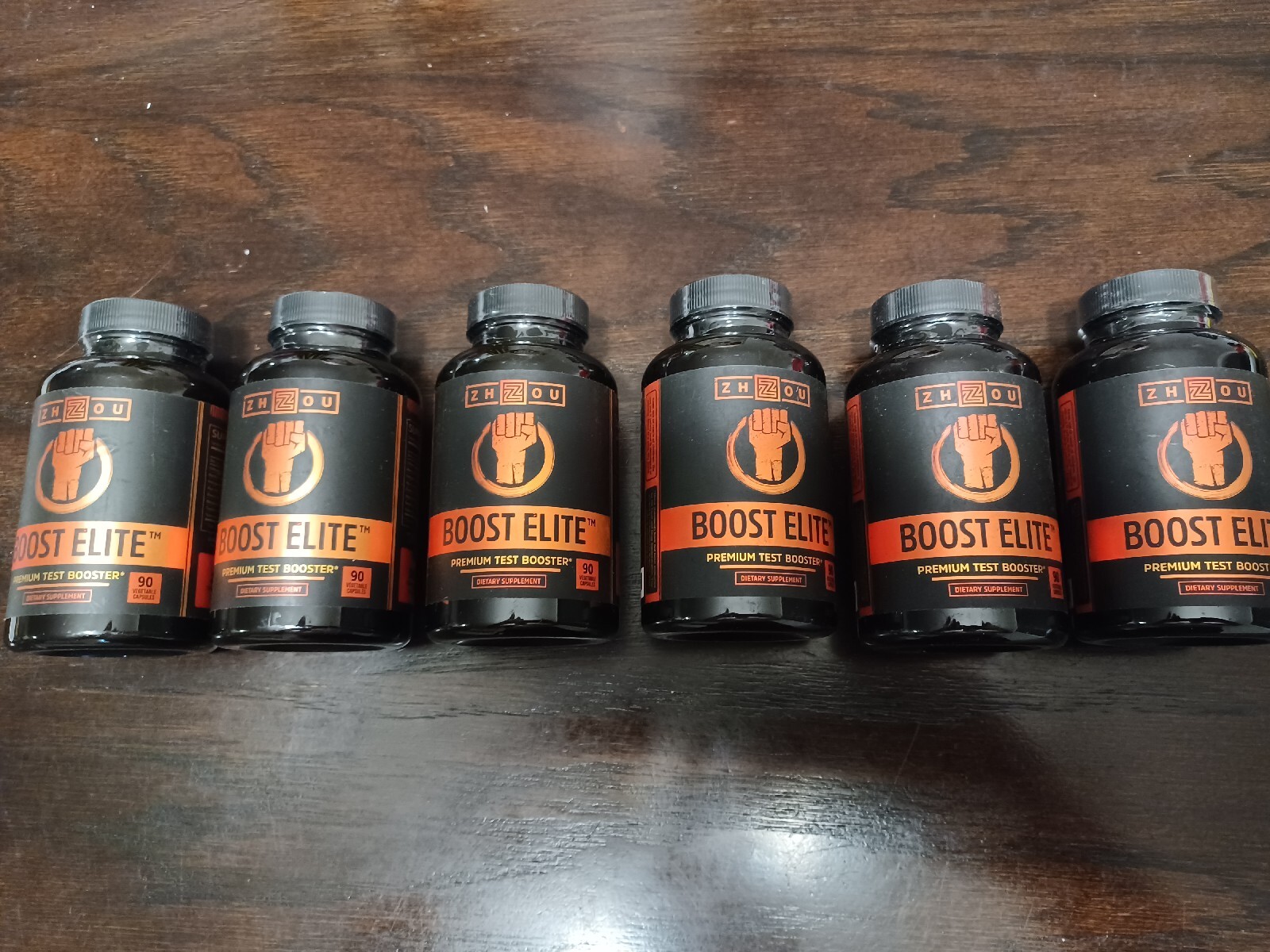 Lot of 6 Zhou Nutrition Boost Elite NATURAL TESTOSTERONE BOOSTER drol tren andro