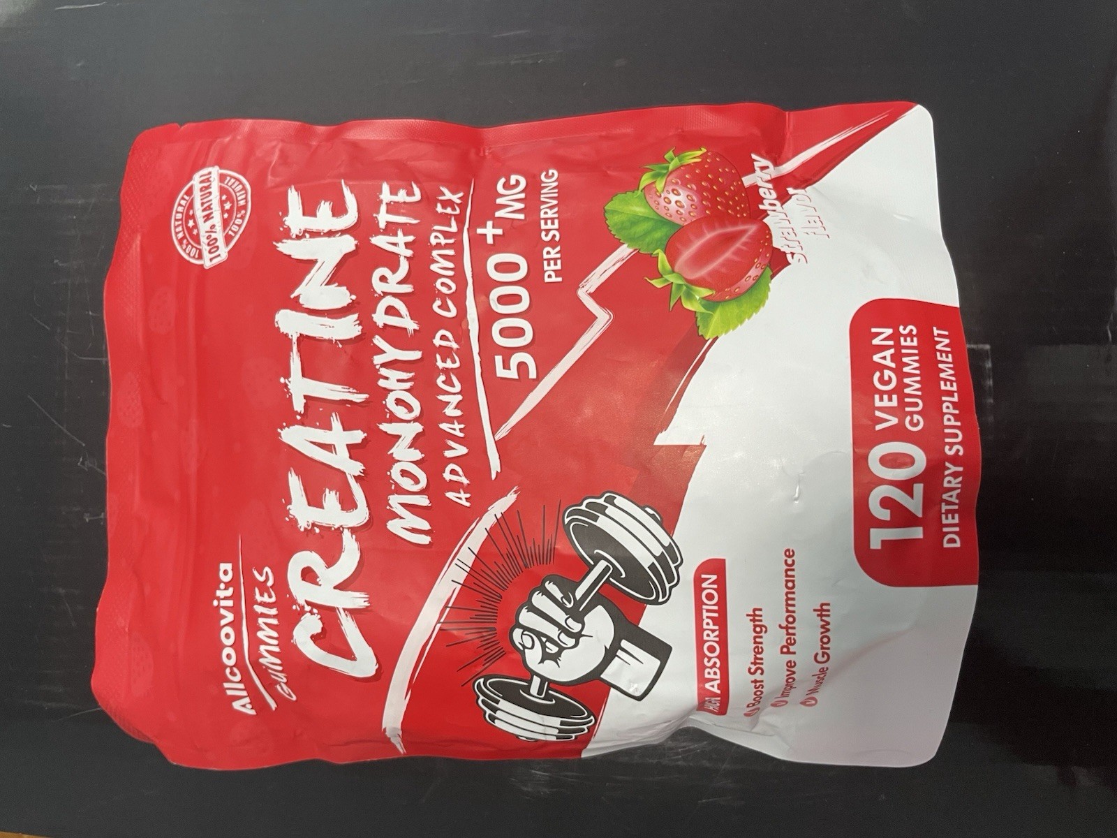 Allcoovita Creatine Monohydrate Gummies 5g
