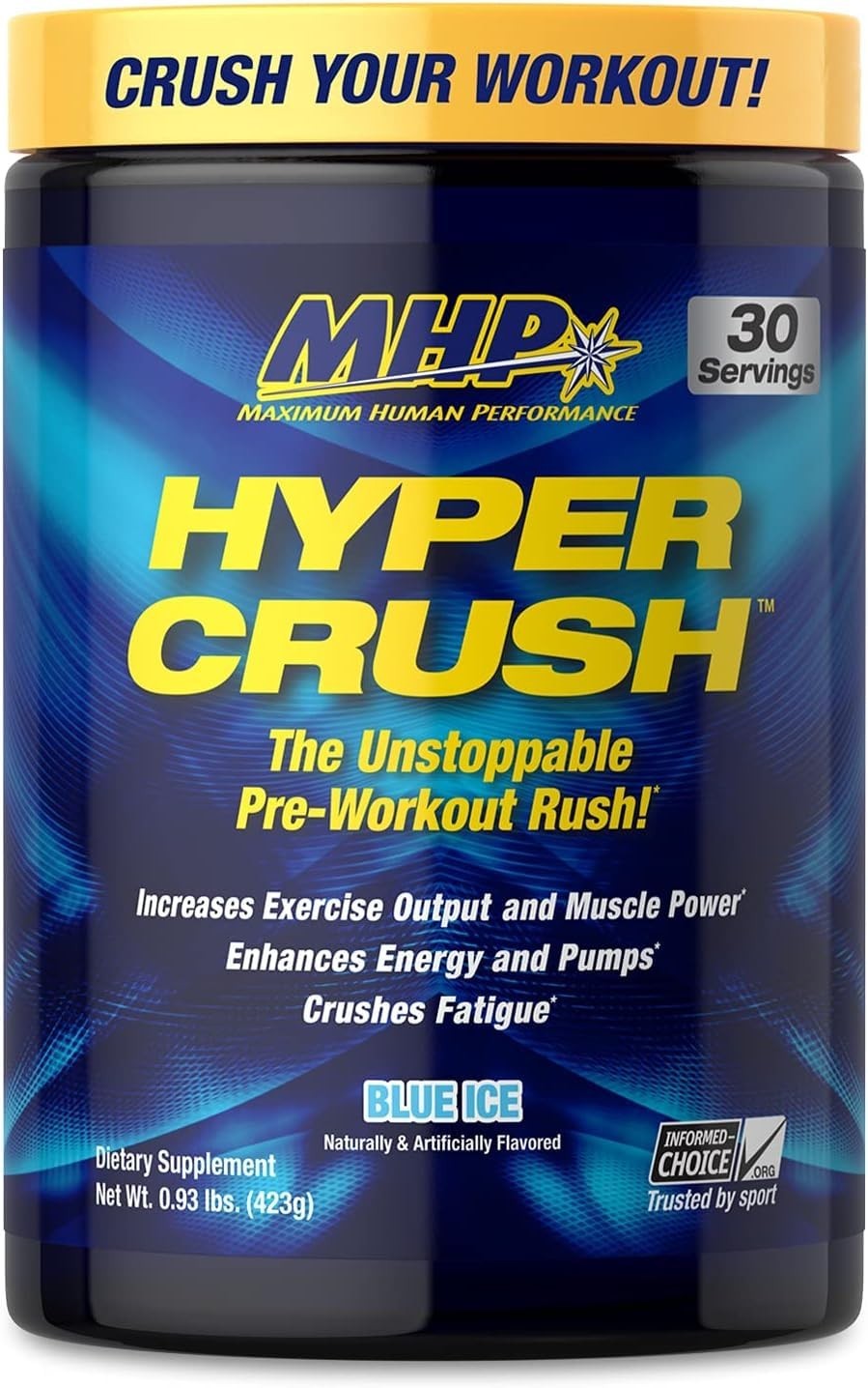 Pre Workout Powder with Creatine – Energy Boost, Blue Ice Flavor, 30 Servings