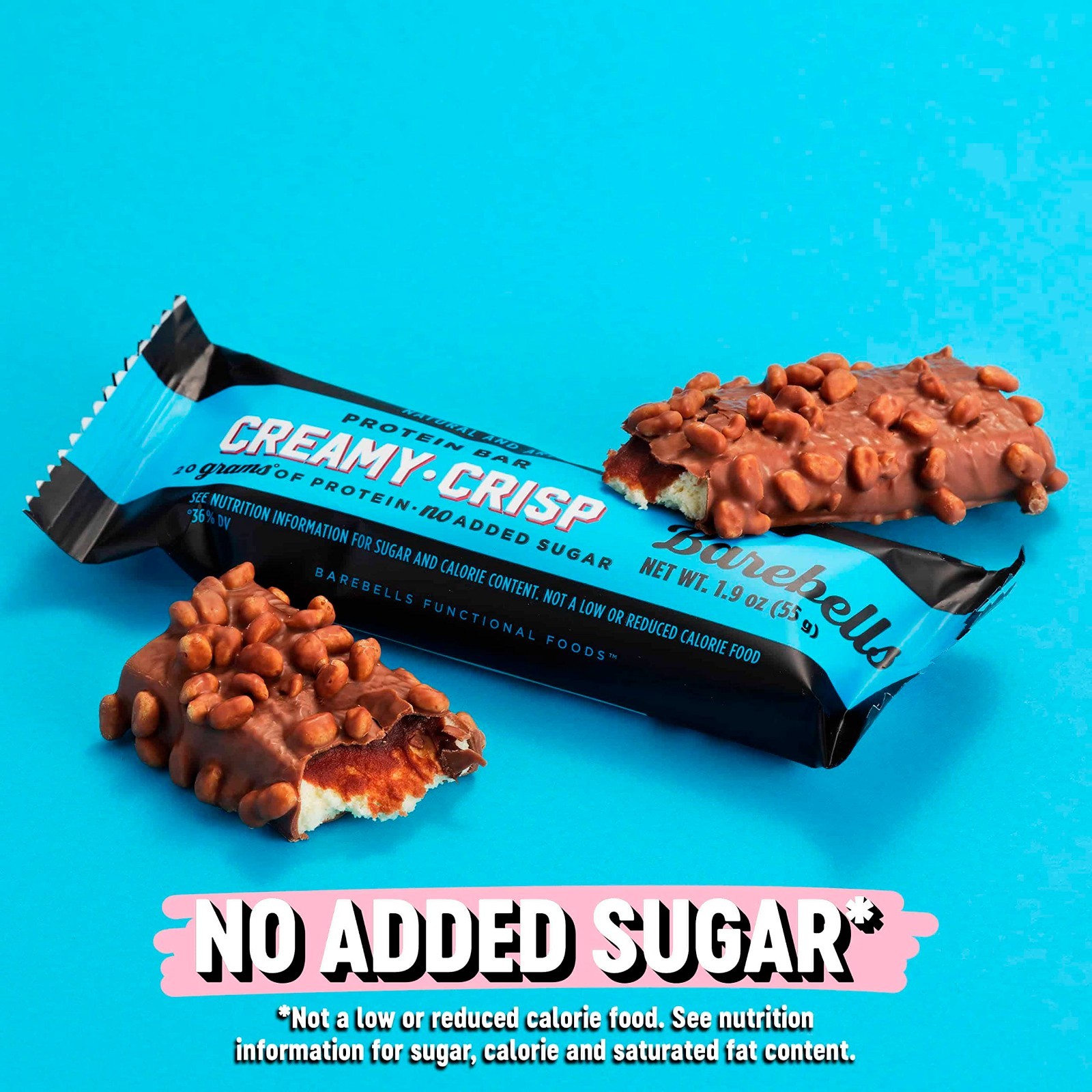 BAREBELLS PROTEIN BARS – CREAMY CRISP – 24CT