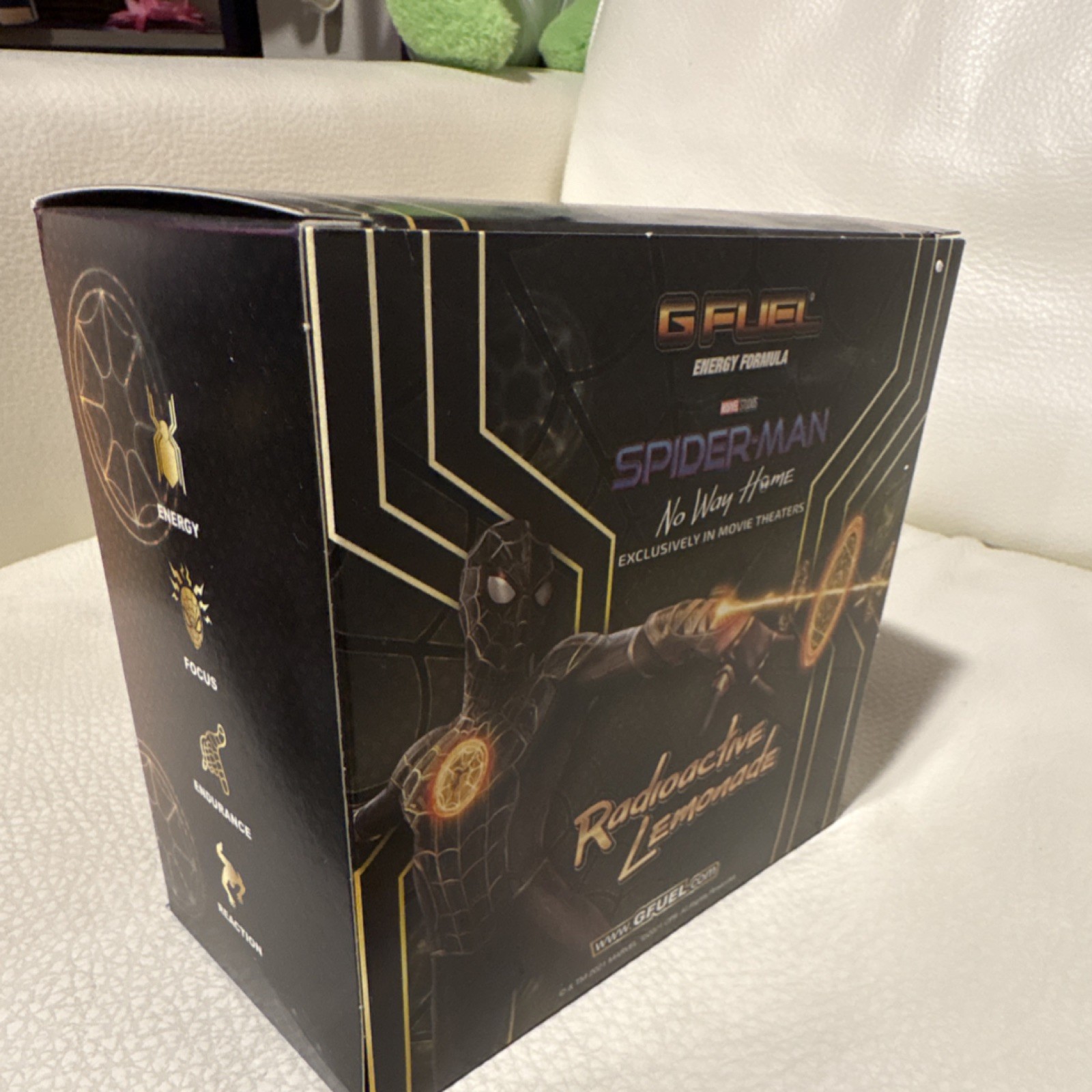 G FUEL Spider-Man No Way Home box. *BOX AND SHAKER ONLY