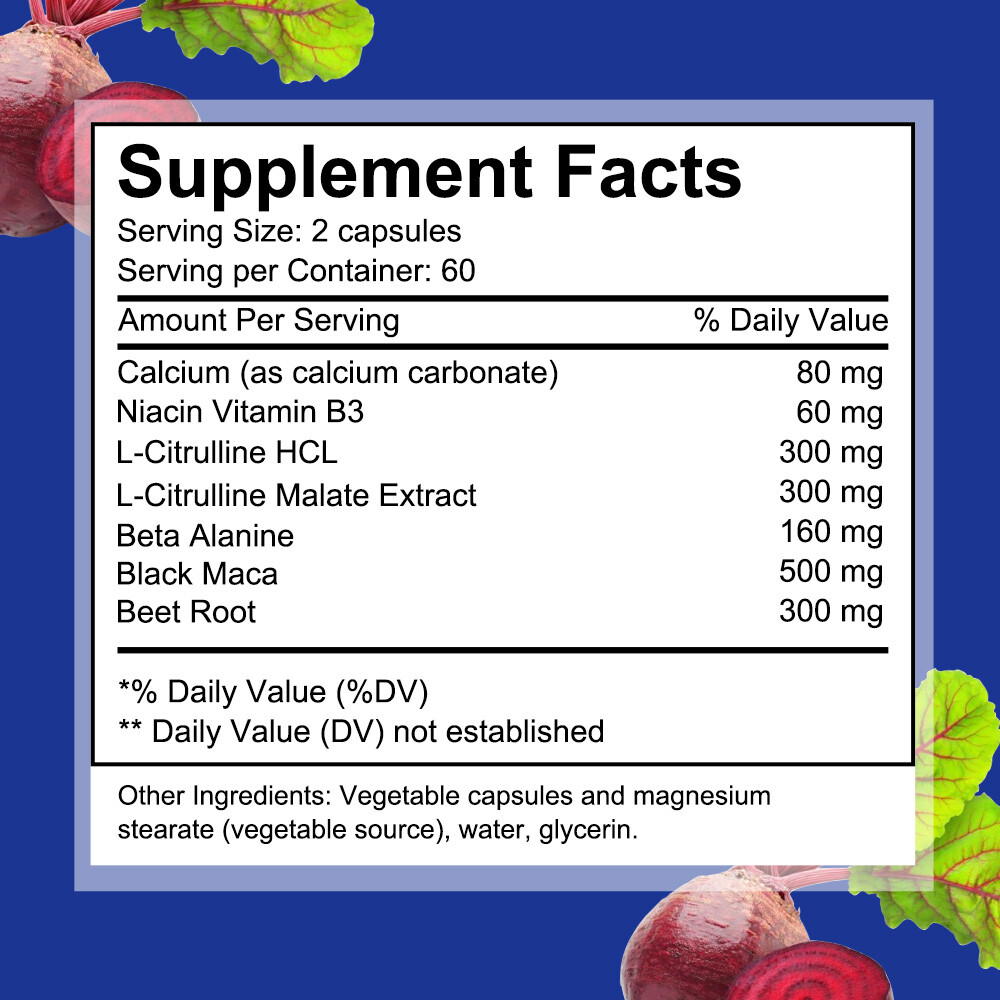 Nitric Oxide XL Capsules – Promotes healthy circulation and enhances performance