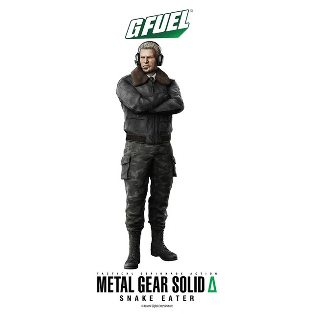 G FUEL Metal Gear Solid: Snake Eater Collector’s Box Tub Shaker Cup Sticker Pack