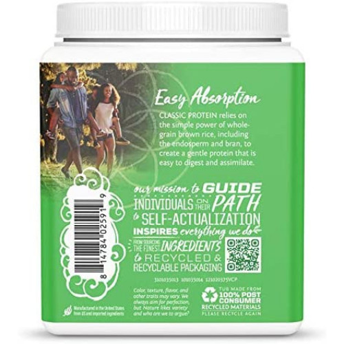 Sunwarrior Organic Classic Vanilla Protein – Plant-Based Protein Powder, 375g