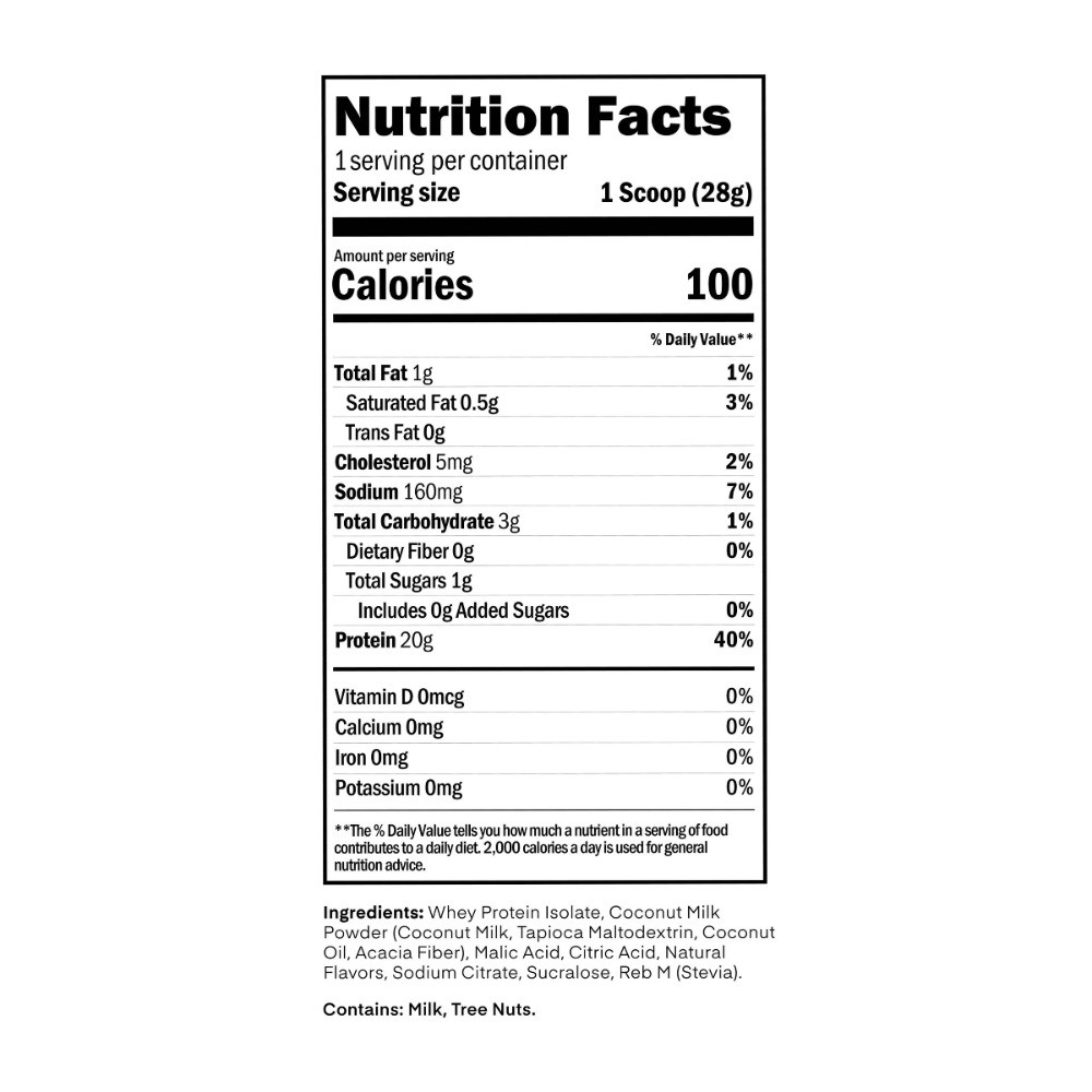 Clear Protein Powder – Whey – 20g Protein – Single Serve