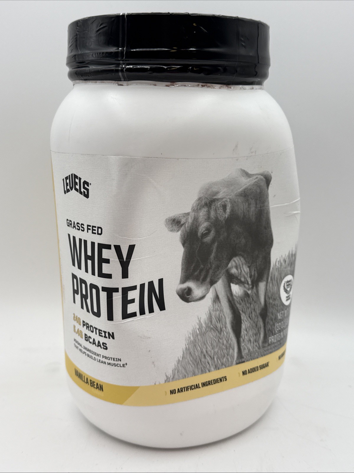 Levels Grass Fed Whey Protein Powder, No Artificials, 24G of Protein, Vanilla Be