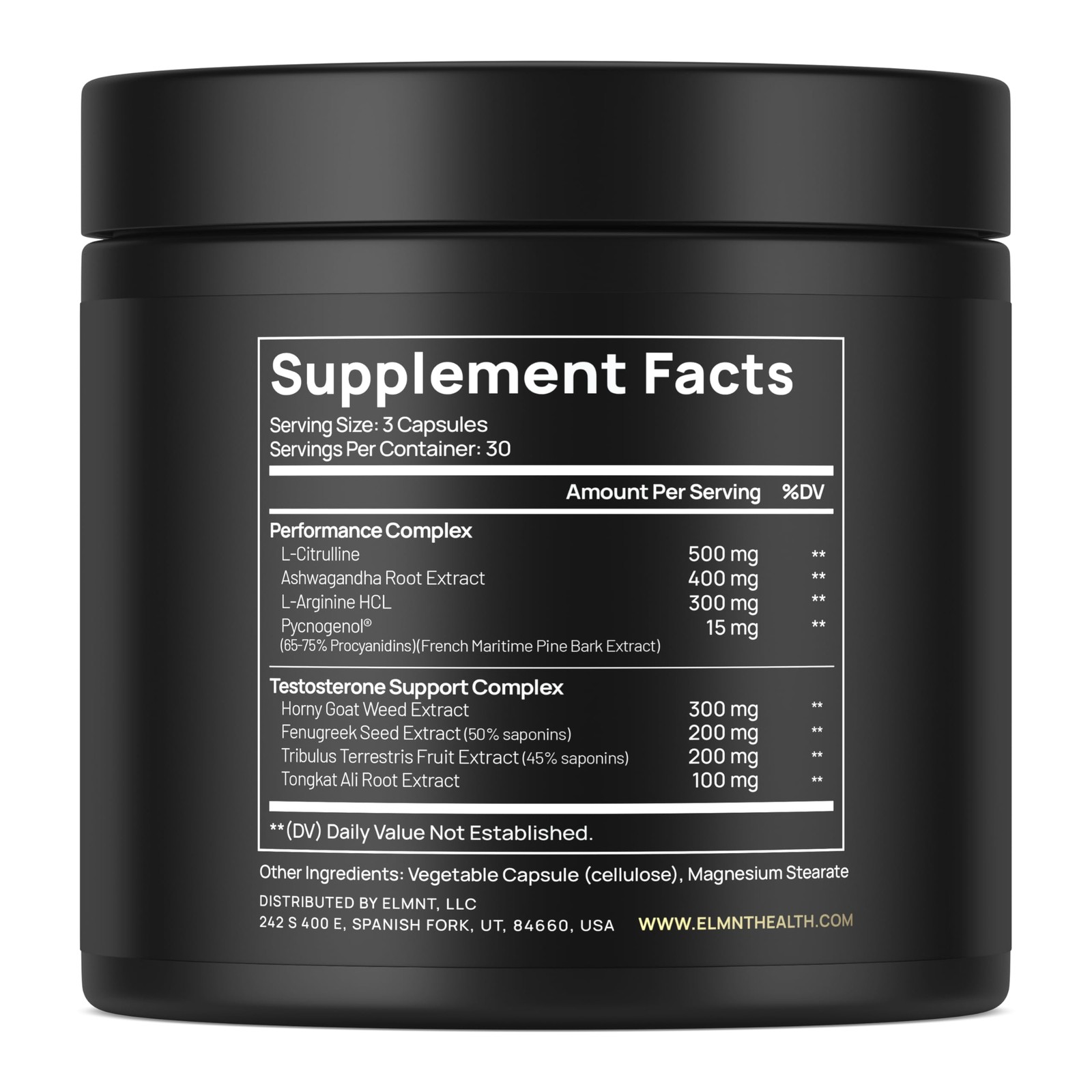 2,015mg Testosterone Booster for Men 8X Strength w. 1 Count (Pack of 90)