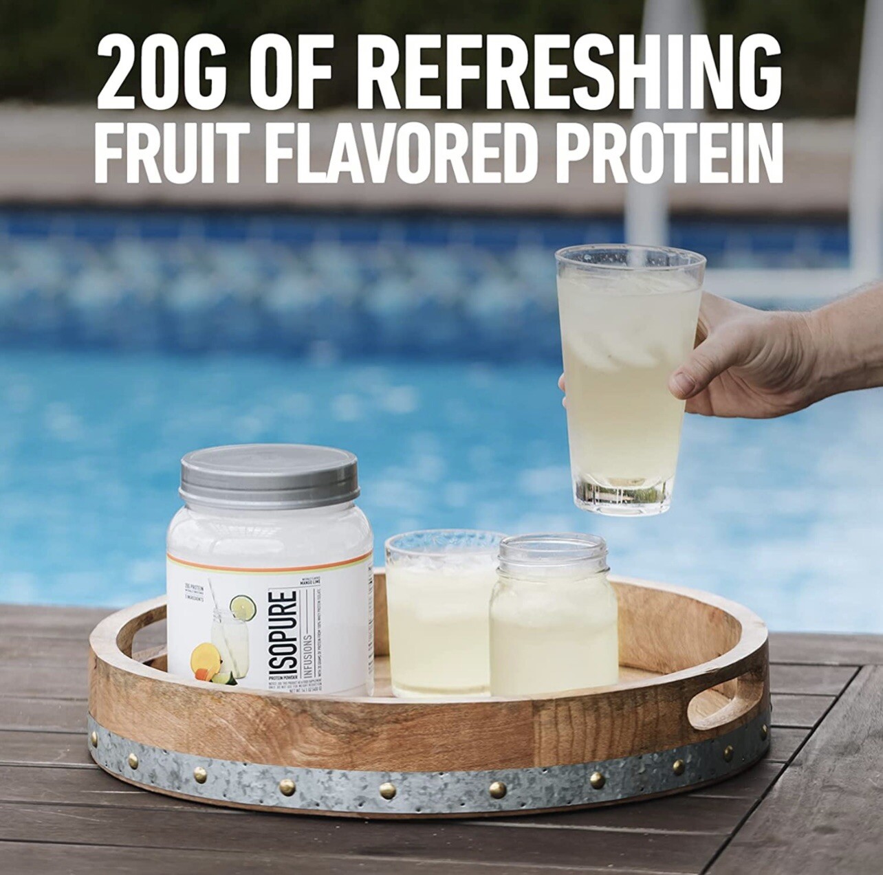 Isopure Infusions Tropical Punch Whey Protein Isolate 14.1 Oz New