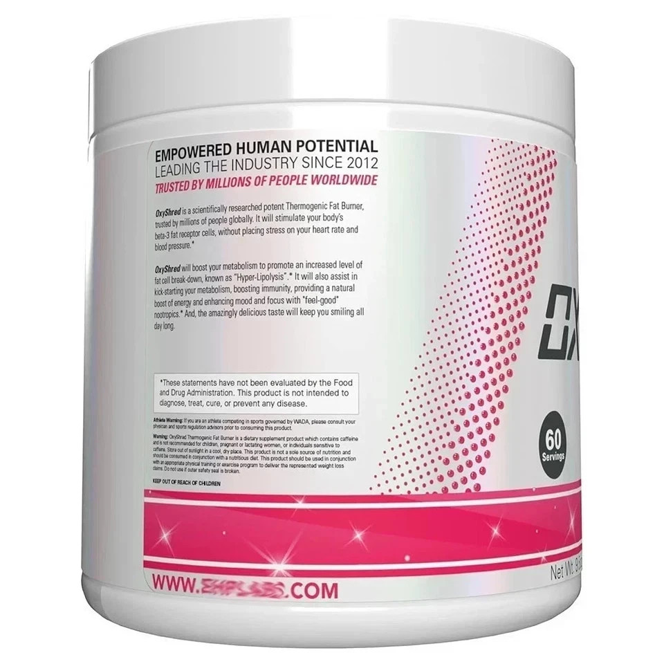 Thermogenic Oxyshred Fat Burner Pre-Workout Powder -Cosmic USA 60 Servings Blast