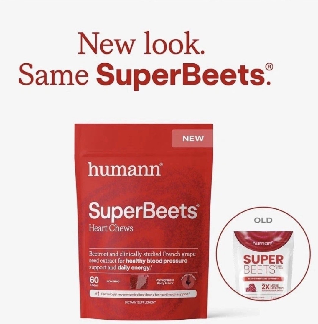 HumanN SuperBeets Grape Seed Soft Chews – 60 Count