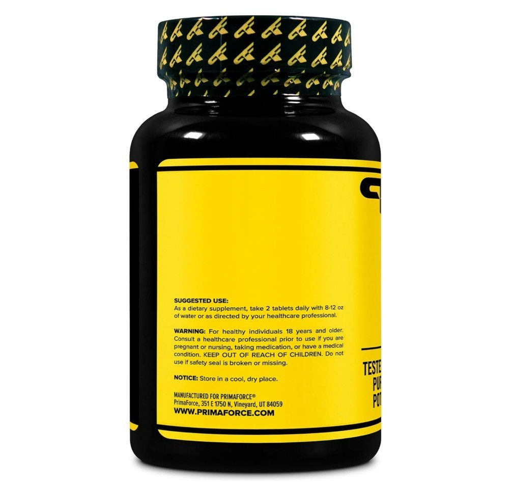 PrimaForce L-Citrulline 2500mg, 120 Tablets, 60 Servings