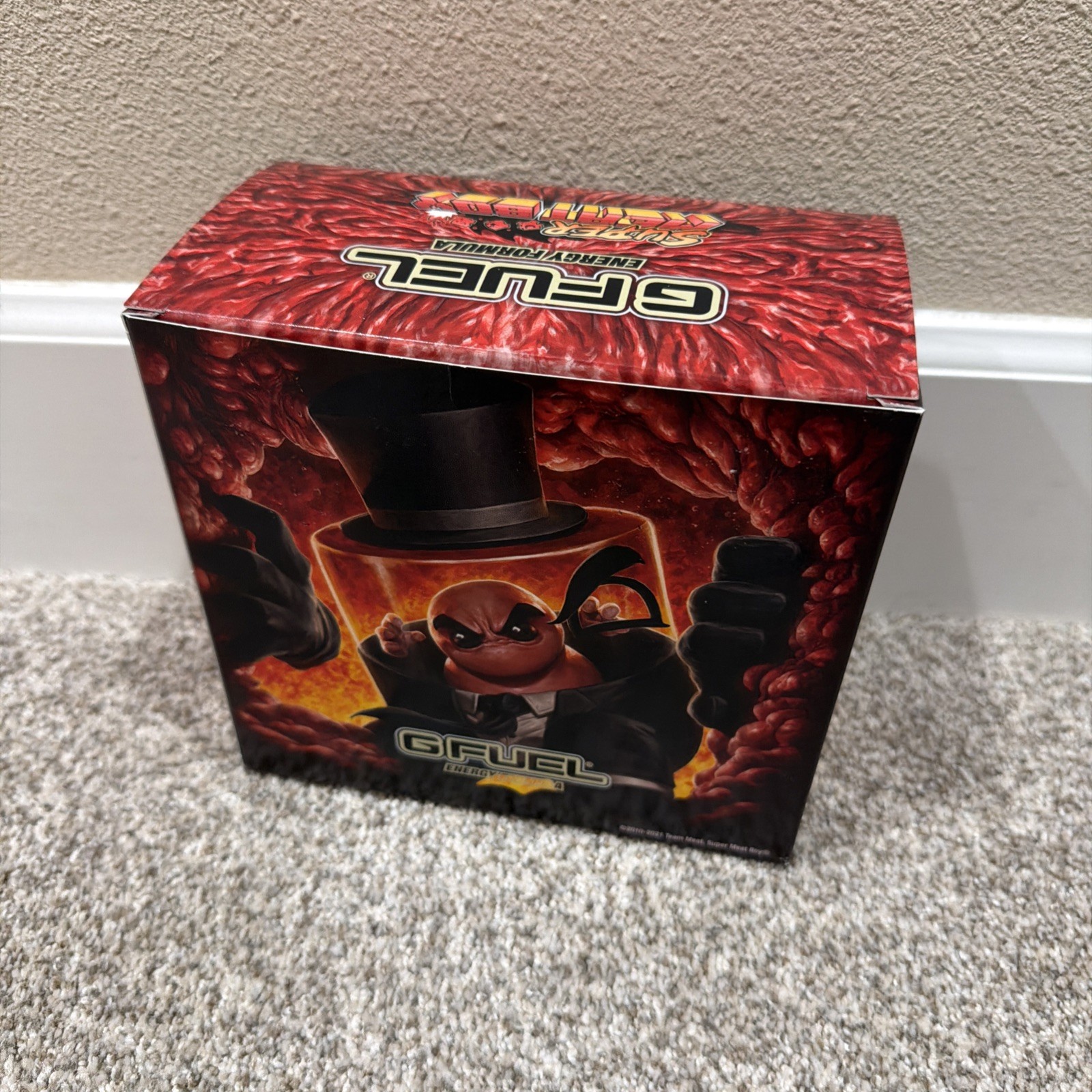 G Fuel Super Meat Boy Blood Sweat & Tears Collector’s Box + Shaker Cup + Sticker